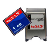 Kit Adaptador Compact Flash Pcmcia Cf 1gb Sandisk Nfe