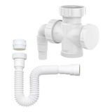 Kit Adaptador Cruzeta Máquina Lavar Roupa Ou Louça Sifão