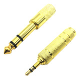 Kit Adaptador Fone Conector P2 Conector P10 Stereo Mxp
