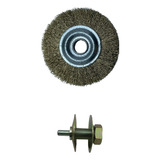 Kit Adaptador Furadeira Disco Escova De Aço Circular 3 1 2