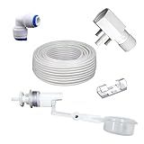 Kit Adaptador Rosca Fêmea E Macho 1 2 Saída 1 4 Mangueira 1 4 Engate Repito 1 4 Clips Boia 05 Metros Mangueira E 10 Clips 
