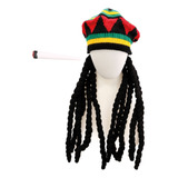 Kit Adereços Fantasia Reggae Bob Marley Adulto Cosplay Festa