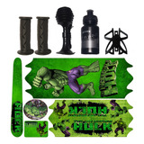 Kit Adesivo Bicicleta Infantil Buzina Manoplas Hulk Aro 16