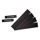 Kit Adesivo Blackout Coluna Porta Lateral Emblema Amarok