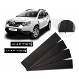 Kit Adesivo Blackout Coluna Porta Lateral Emblema Duster