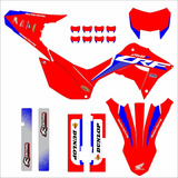 Kit Adesivo Carenagem Crf 250 Gráfico Moto 0 20mm 2023 Orig Cor Preto