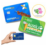 Kit Adesivo Cartão Debito Credito Auxilio