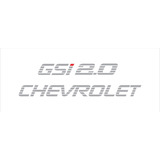 Kit Adesivo Chevrolet Gsi 2 0 Prata Tampa Traseira Kadett Gs