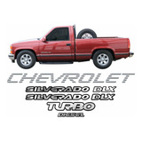 Kit Adesivo Chevrolet Silverado Dlx Turbo Diesel