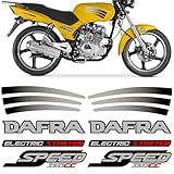Kit Adesivo Colante Para Moto Dafra Speed 150 2008 2009 CINZA