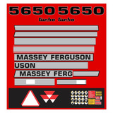Kit Adesivo Colheitadeira Massey Ferguson 5650 Turbo Mk