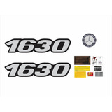 Kit Adesivo Compatível 1630 Emblema Resinado Caminhão F052