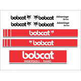 Kit Adesivo Compatível Com Mini Escavadeira Bobcat 001 Cor Mini Escavadeira Bobcat