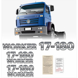 Kit Adesivo Compatível Com Volkswagen 17 180 Worker Cmk75
