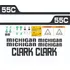 Kit Adesivo Compatível Pá Carregadeira Michigan 55c