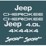 Kit Adesivo Compatível Resinado Cherokee Sport