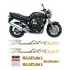 Kit Adesivo Compatível Suzuki Bandit 1200n 97/00 Preta N10 Cor Suzuki Bandit 1200n 1997 À 2000 Preta - Dourado