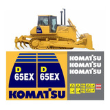 Kit Adesivo Compatível Trator Esteira Komatsu