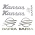 Kit Adesivo Dafra Kansas Custon Resinado Prata
