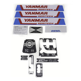 Kit Adesivo Decalque Micro Trator Yanmar Tc11