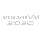 Kit Adesivo Emblema Caminhão Volvo Vm 310 Resinado Relevo