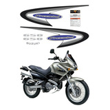 Kit Adesivo Emblema Compatível Freewind 650 2001 2003 Azul Cor Padrão