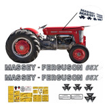 Kit Adesivo Emblema Compatível Trator Massey
