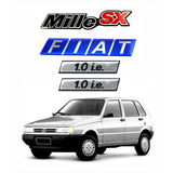 Kit Adesivo Emblema Fiat Uno Mille Sx - Resinado