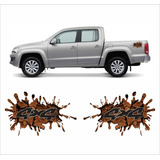 Kit Adesivo Emblema Lateral 4x4 Par Personalizado Barro Ad35