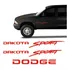 Kit Adesivo Emblema Lateral Resinado Dodge Dakota Traseiro