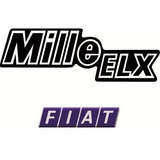 Kit Adesivo Emblema Mille Elx Para Uno Resinado
