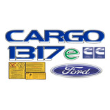 Kit Adesivo Emblema Resinado Caminhão Ford Cargo 1317e