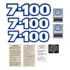 Kit Adesivo Emblema Resinado Caminhão Volks 7-100 Motor Mwm