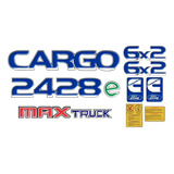 Kit Adesivo Emblema Resinado Ford Cargo 2428e Max Truck 6x2