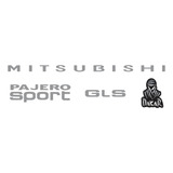 Kit Adesivo Emblema Resinado Mitsubishi Pajero Sport Gls