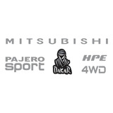 Kit Adesivo Emblema Resinado Mitsubishi Pajero