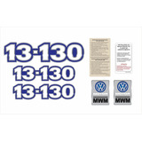 Kit Adesivo Emblema Resinado Volks 16