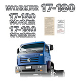Kit Adesivo Emblema Resinado Volkswagen 17 180 Worker 17861