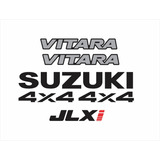 Kit Adesivo Emblema Suzuki Vitara 4x4 Jlxi 