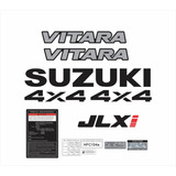 Kit Adesivo Emblema Suzuki Vitara Jlxi 4x4 Completo Vtr08