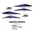 Kit Adesivo Emblema Suzuki Yes 125 2008 Azul