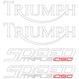 Kit Adesivo Emblema Triumph Speed Triple 1050 Preta