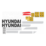 Kit Adesivo Escavadeira Hyundai 220lc 9s