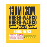 Kit Adesivo Etiquetas Motoniveladora Huber warco 130m