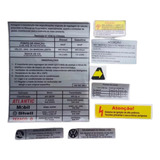 Kit Adesivo Etiquetas Motor