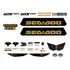 Kit Adesivo Faixa Jet Ski Sea Doo Gtx 215 Branco 2010 A 2012