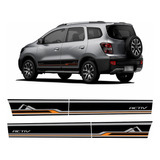 Kit Adesivo Faixa Lateral Activ Chevrolet