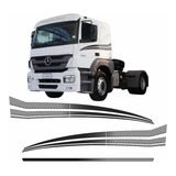Kit Adesivo Faixa Lateral Compatível Mercedes Benz Axor M131
