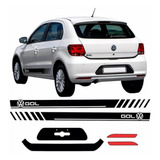 Kit Adesivo Faixa Lateral E Lanterna Volkswagen Gol G6