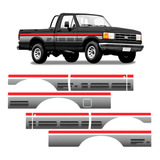 Kit Adesivo Faixa Lateral Ford F 1000 Super Série Cs Prata